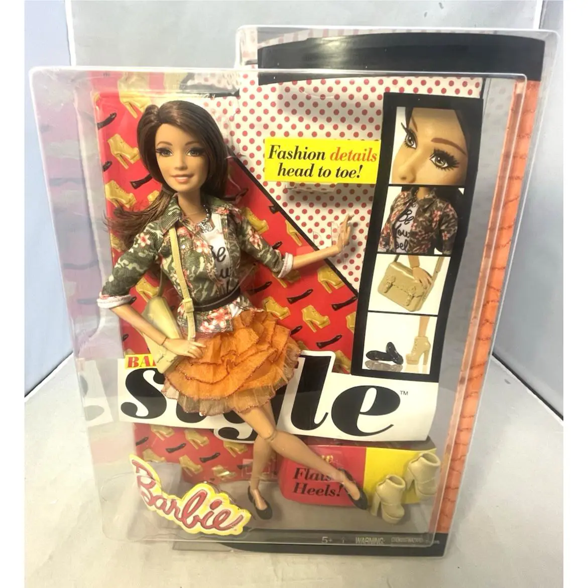 Barbie Style Flats To Heels Teresa Mattel 2015 Articulated Rooted Eyelashes Nrfb