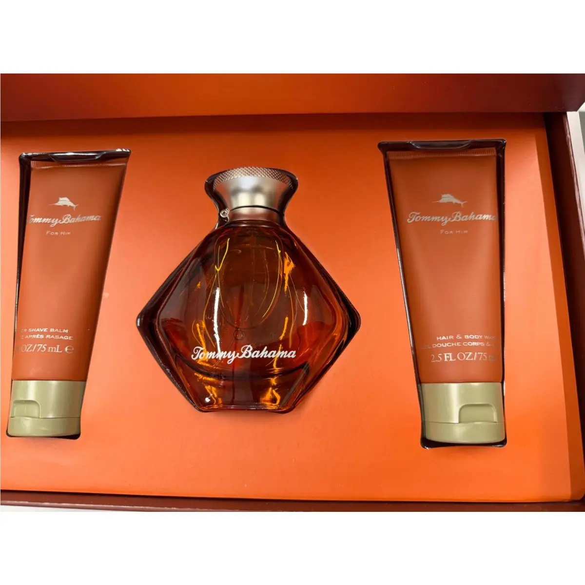 Tommy Bahama For Men Gift Set 3 Counts Edt Spray Shower Gel Balm