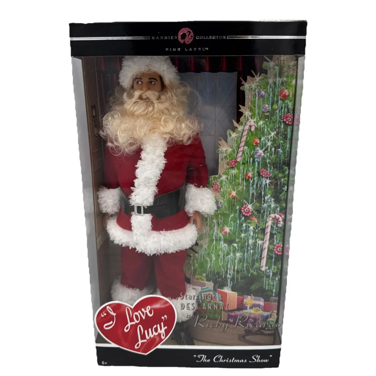 2008 I Love Lucy Ricky Ricardo Santa Claus Ken Doll - Nrfb Pink Lable