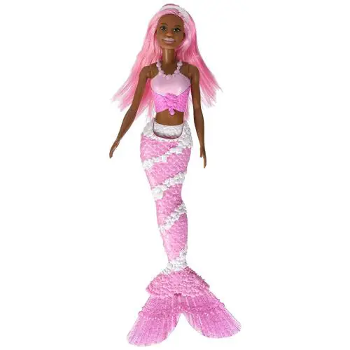 Barbie Dreamtopia Mermaid Doll 2 African American Pink Hair