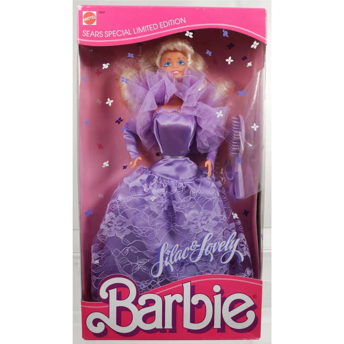 Lilac Lovely Barbie Doll Sears Special Limited Edition - 7669 Nrfb 1987 Mattel