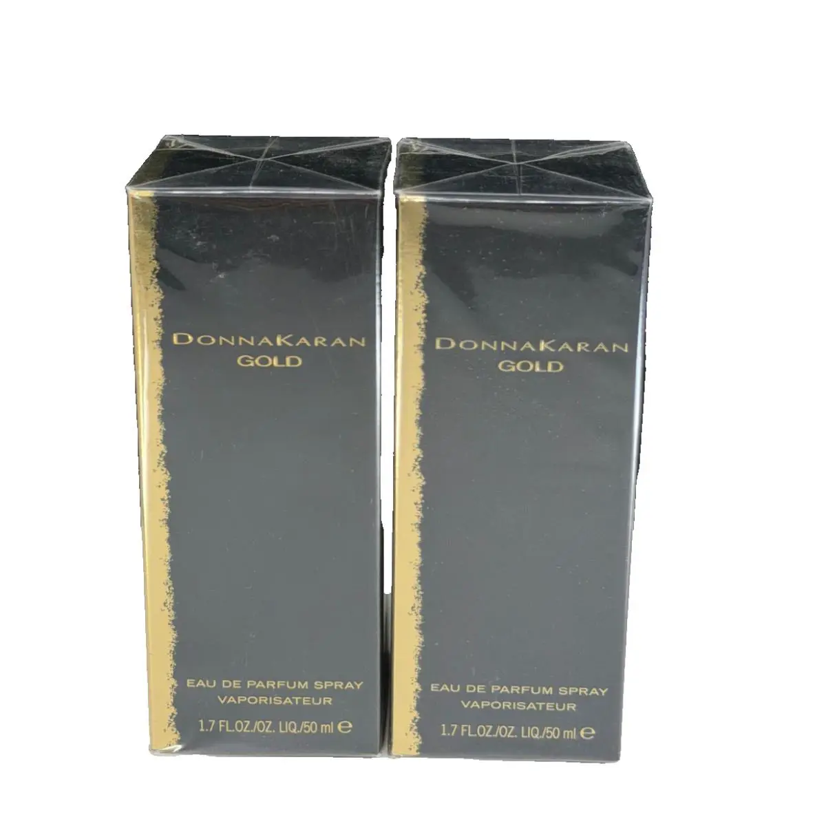 Donna Karan Gold Edp Spray 3.4 oz Total Lot OF 2 1.7 oz+1.7 oz