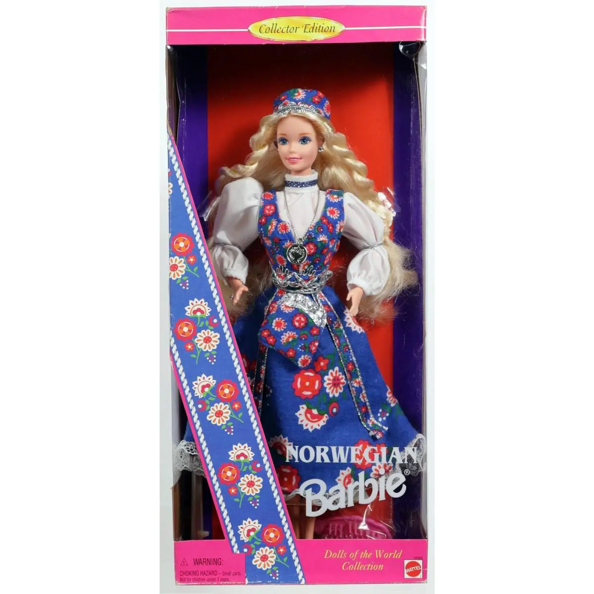 Norwegian Barbie Doll From Dolls of The World Collection - 14450 Nrfb 1995