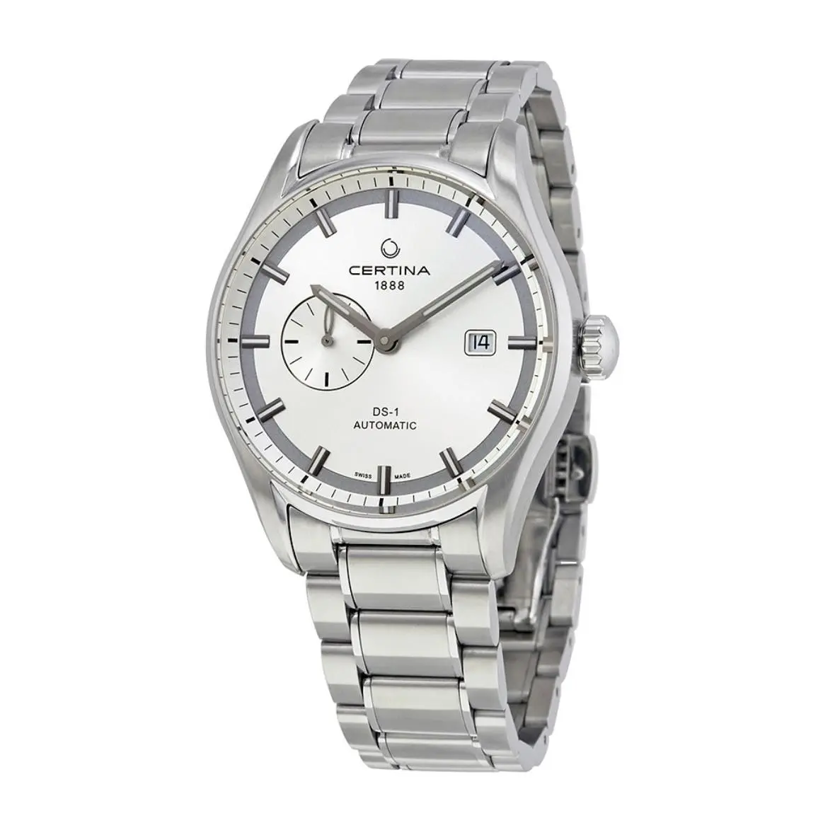 Certina DS-1 Automatic Silver Dial Small Seconds Men`s Watch Stainless Steel