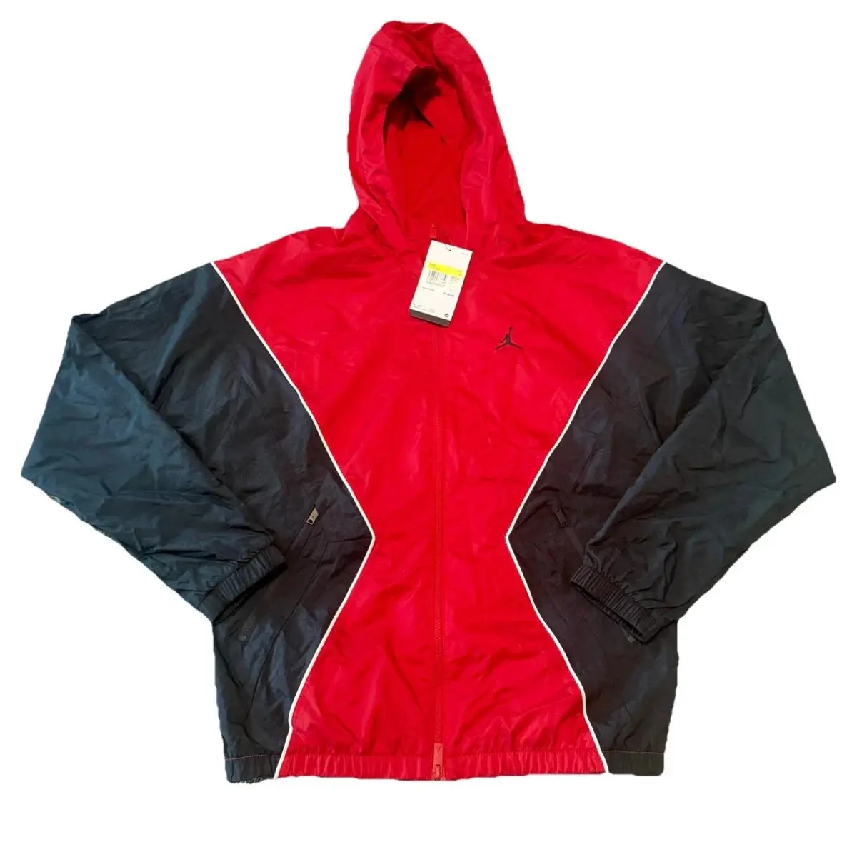 Nike Jordan Brooklyn Hooded Draft Jacket Varsity Red Black HF9333 Men`s Size 3XL