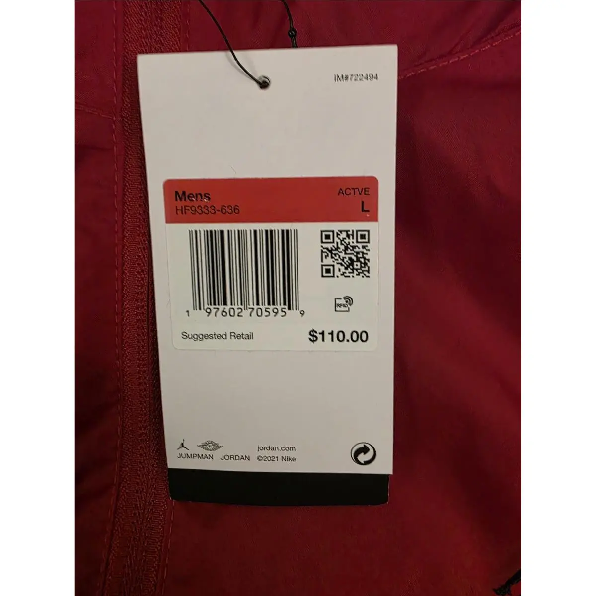 Nike clothing - HF9333636 - HF9333636 - Red (UPC: 197602712452) 5