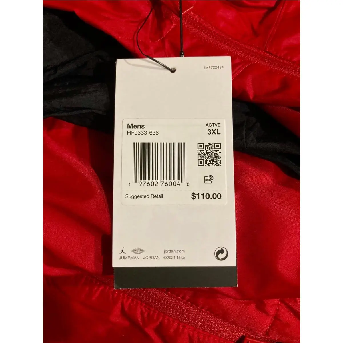 Nike clothing - Nike Hooded Varsity Jacket - Hooded Varsity Jacket - HF9333-636 - Red 5