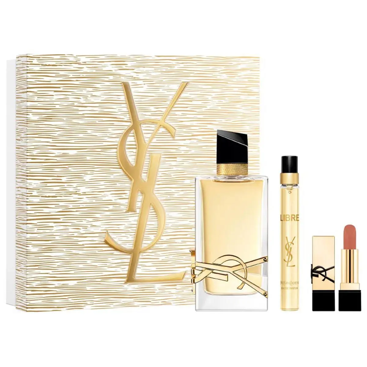 Yves Saint Laurent Ysl Libre 3 PC Gift Set For Women - 3 OZ Edp + 0.33 OZ Edp + 0.04 OZ Lipstick