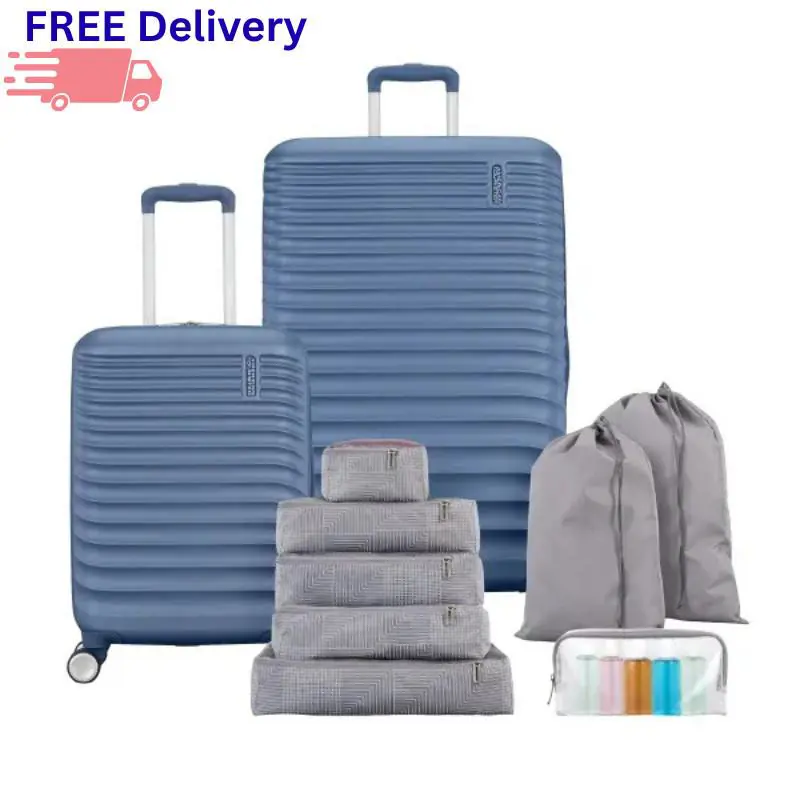 10-Piece Luggage Set Hardside Spinner Suitcase Carry-on Packing Cubes by Samsonite