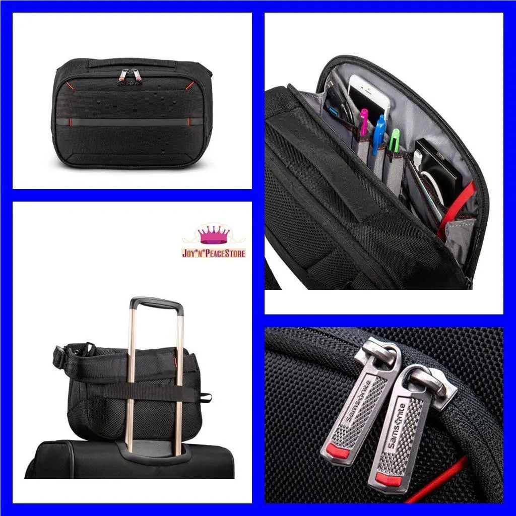 Men Samsonite Xenon Commuter Sling Bag Black Crossbody Business Travel Carryon