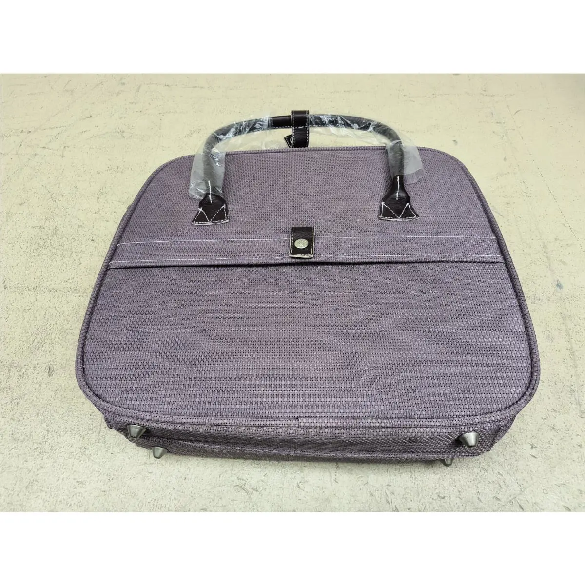 Samsonite Essence Lilac Carry-on Laptop Bag Shoulder Strap Leather Handles