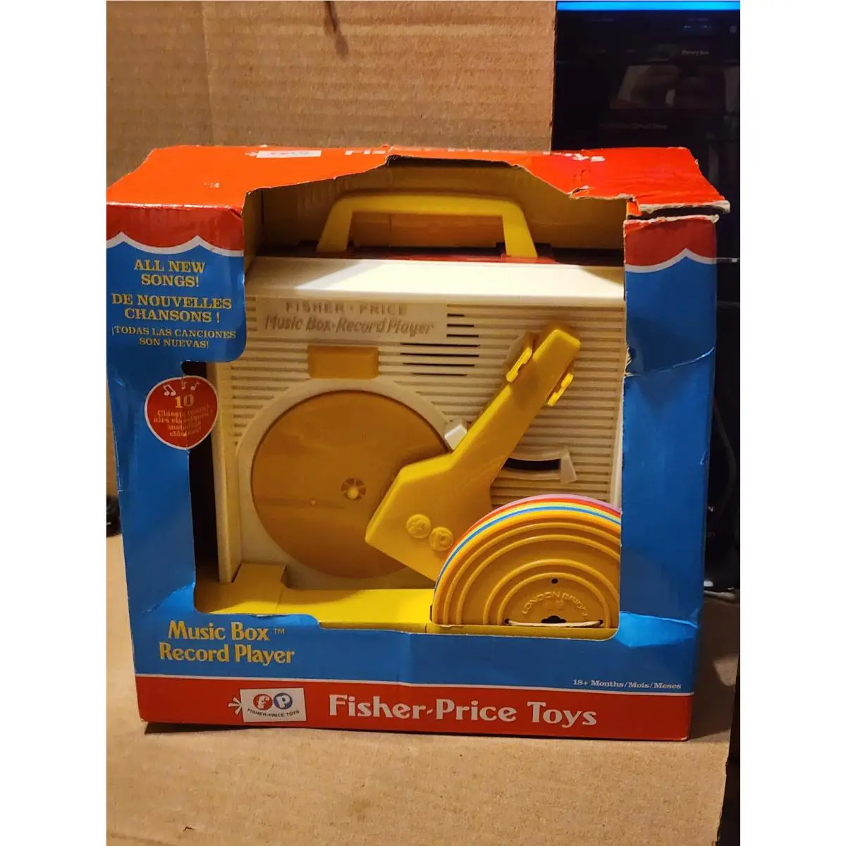 Toy Fisher Price Music Box Record Player 10 Classic Tunes 01697 All Songs