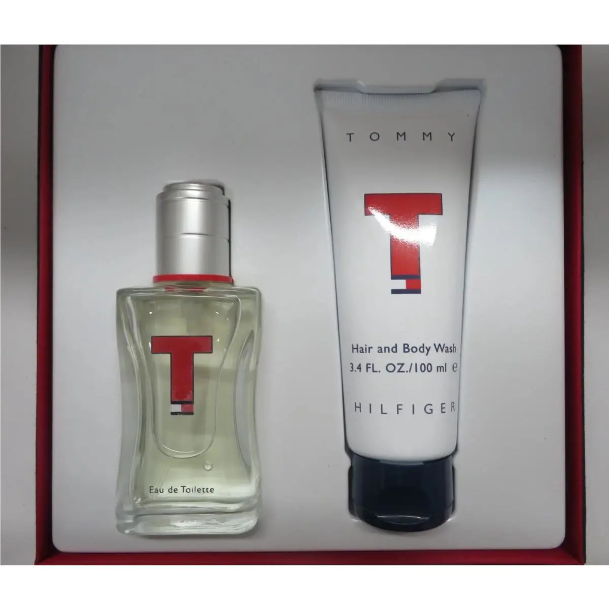 T By Tommy Hilfiger Set Eau De Toilette Spray 1.7 oz + Hair Body Wash 3.4 oz