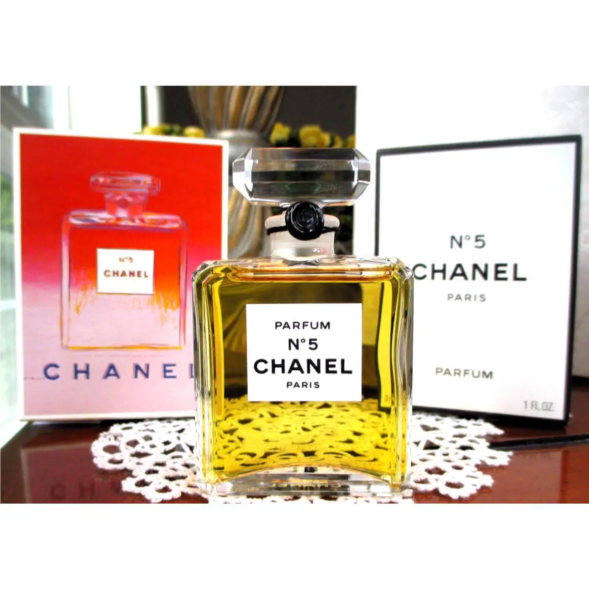 Chanel No.5 Parfum/perfume Andy Warhol 1997 Limited Collectible 1oz-30ml