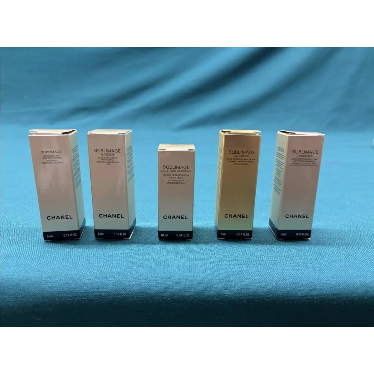 Chanel Sublimage Set of 5 Samples Le Creme Masque L`essence Etc. 5ml/10ml