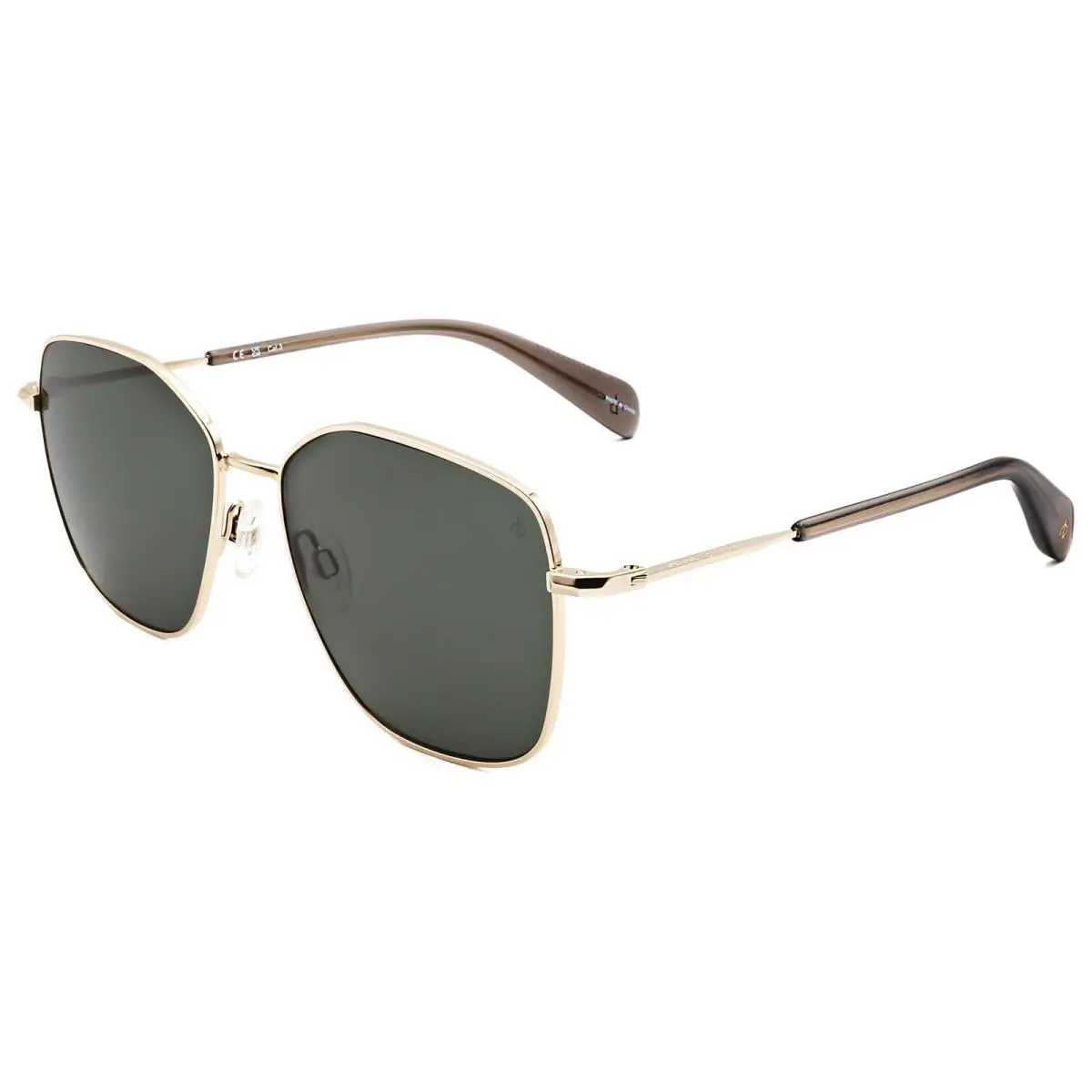 Rag Bone Unisex 57mm Gold Grey Sunglasses RNB1082-G-S-2F7-57