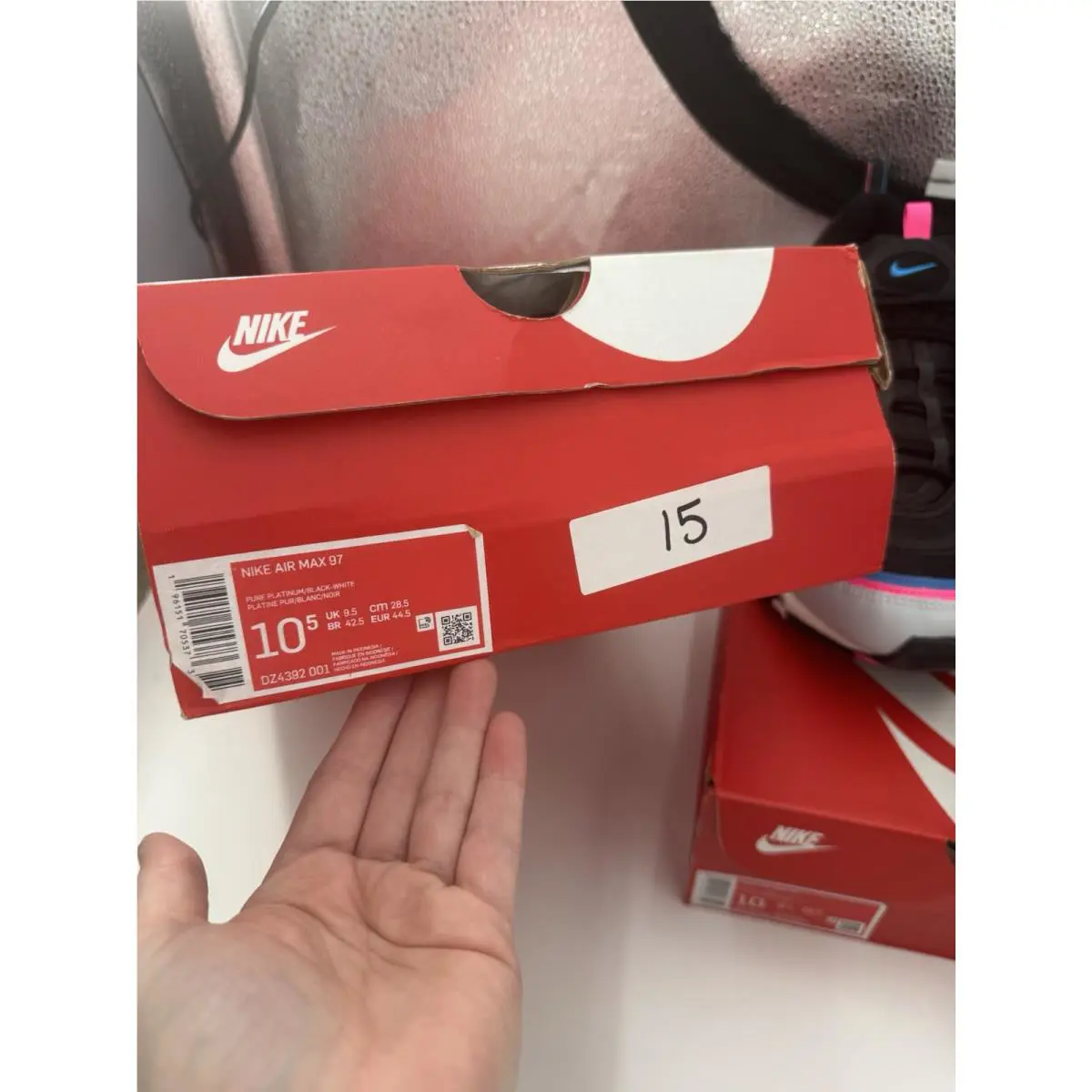 Nike shoes - Nike Air Max 97 - Air Max - DZ4392-001 - Platinum/Photo Blue/Pink/Volt 5