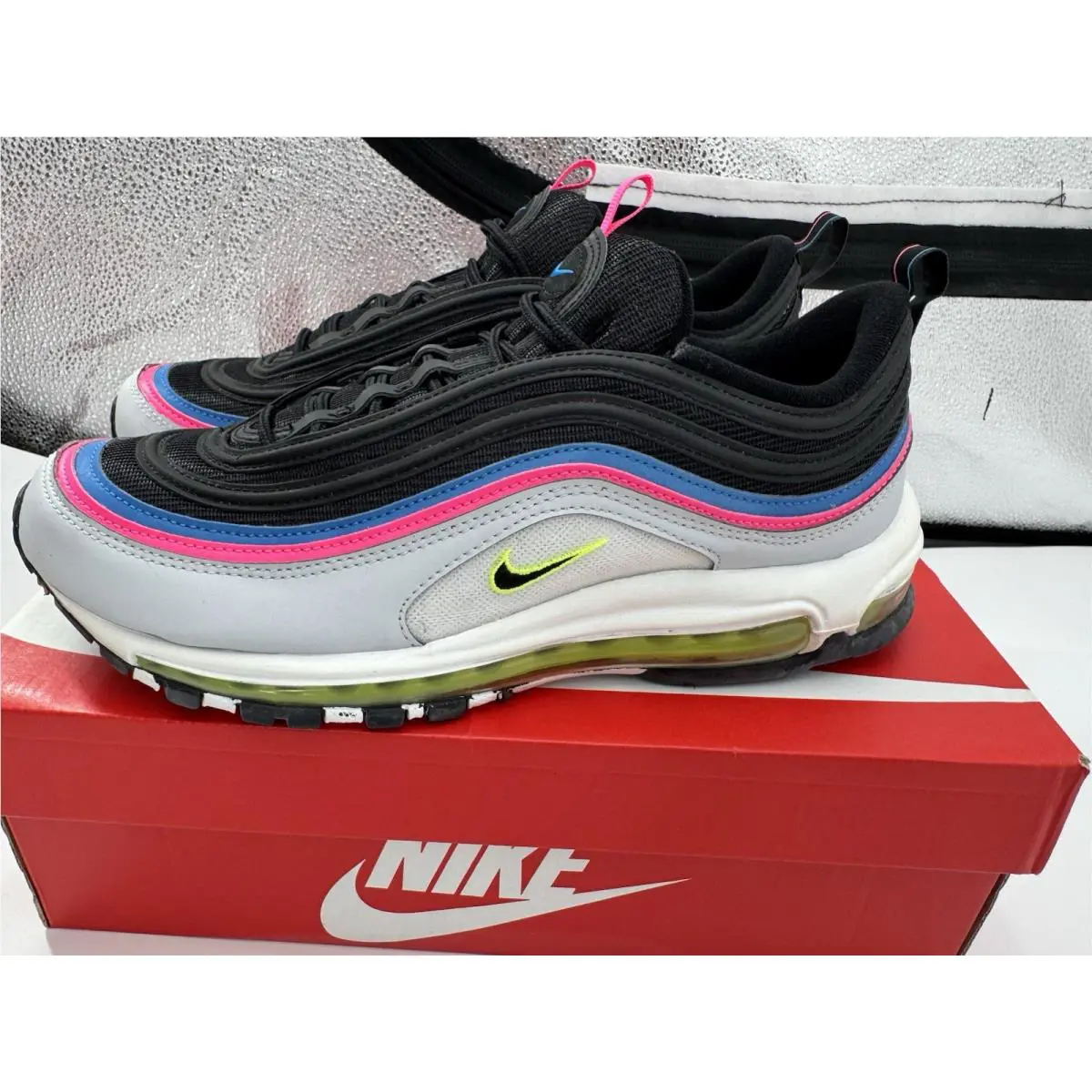 Nike shoes - Nike Air Max 97 - Air Max - DZ4392-001 - Platinum/Photo Blue/Pink/Volt 7