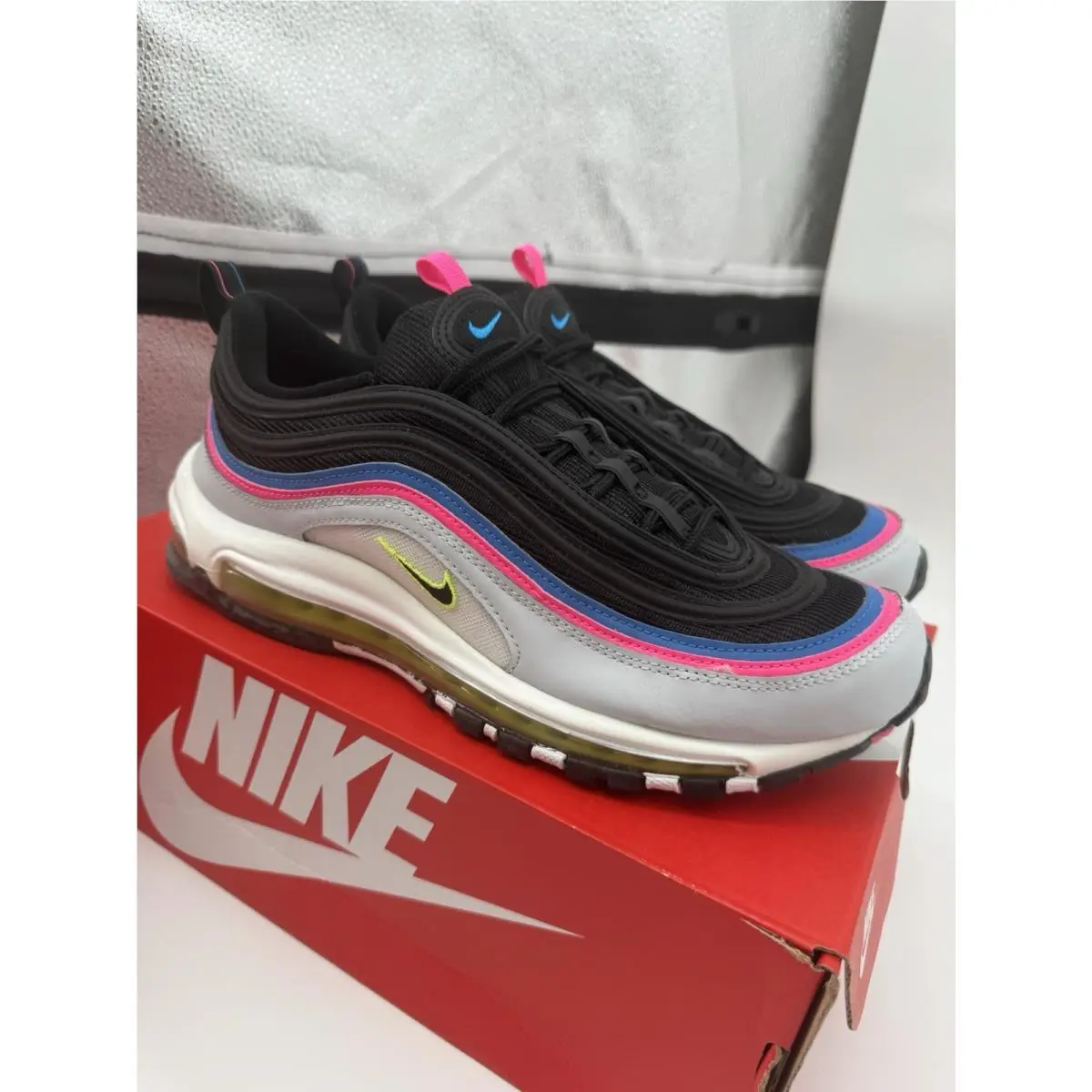 Nike shoes - Nike Air Max 97 - Air Max - DZ4392-001 - Platinum/Photo Blue/Pink/Volt 0