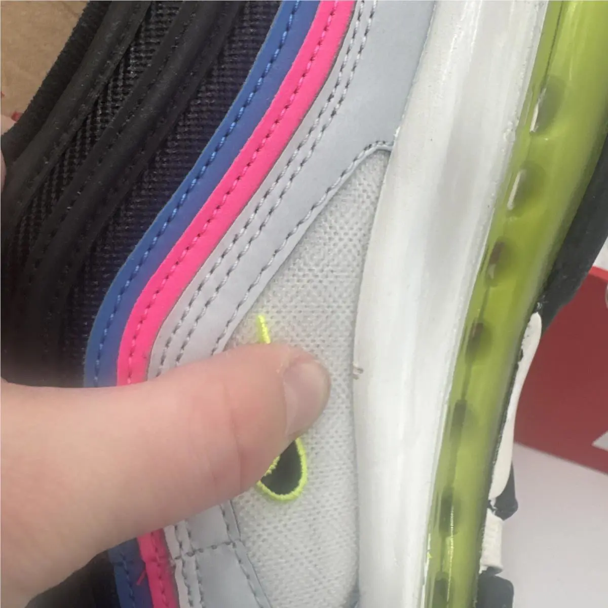 Nike shoes - Nike Air Max 97 - Air Max - DZ4392-001 - Platinum/Photo Blue/Pink/Volt 14