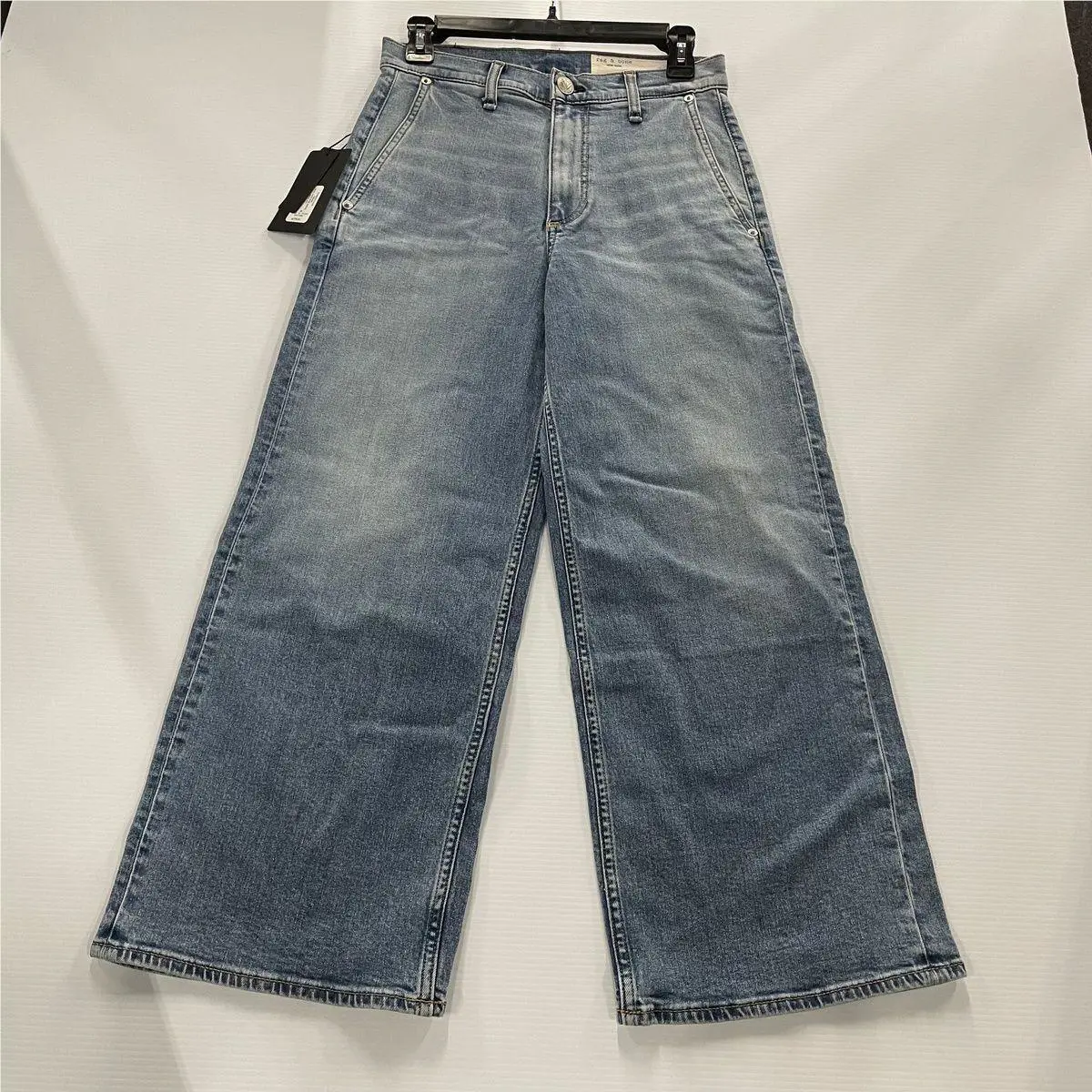 Rag Bone Andi Ankle Wide-leg Jeans Women`s Size 25 Orian
