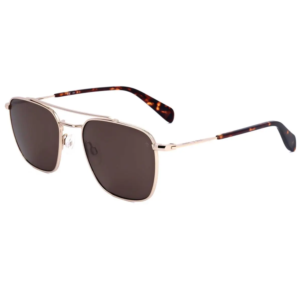 Rag Bone Men`s 53mm Gold Sunglasses RNB5047-G-S-J5G-53