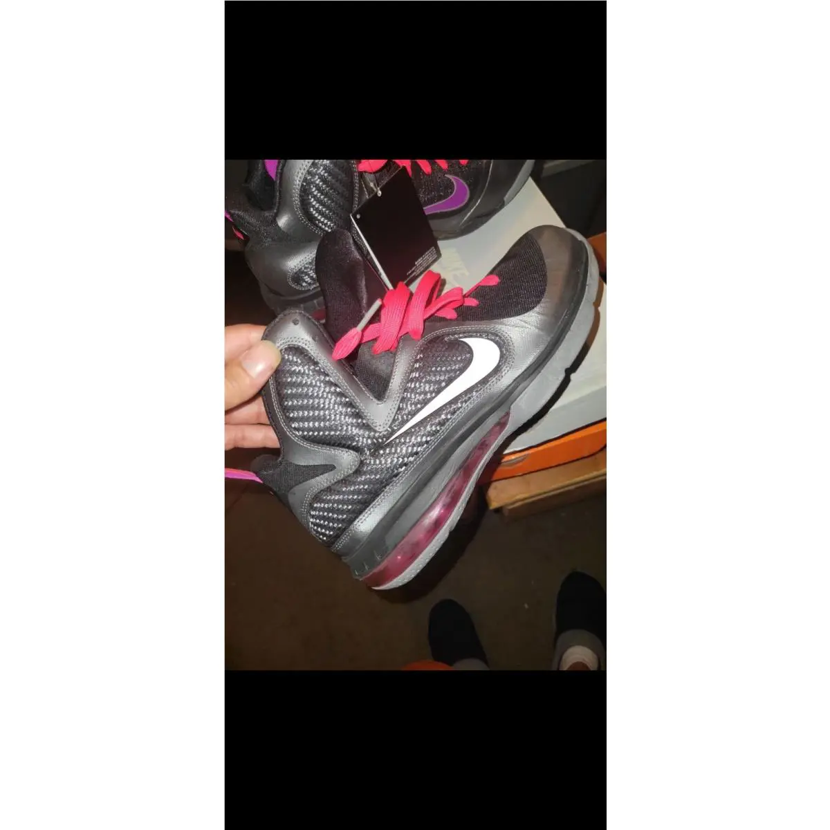 Nike shoes - Nike LeBron 9 - LeBron - 469764-002 - Gray 3