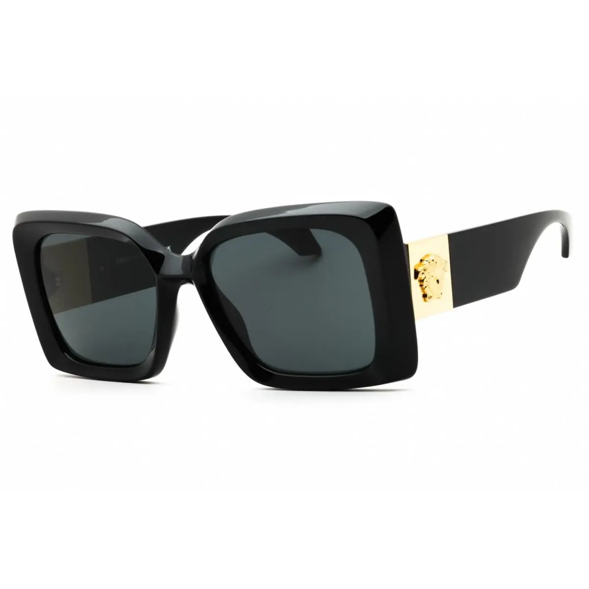 VE4467U GB1 87 Sunglasses Black Frame Dark Grey Lenses 54mm by Versace