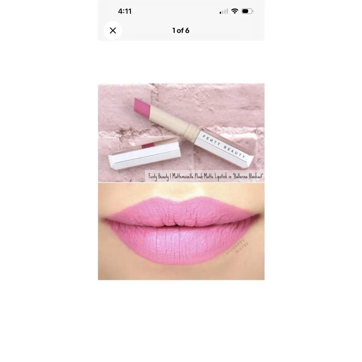 Fenty Mattemoiselle Plush Matte Lipstick Ballerina Blackout Bubblegum Pink Rare