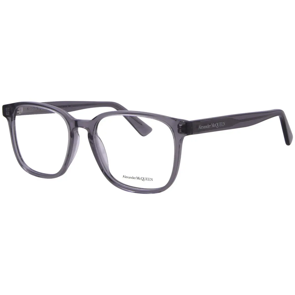 Alexander Mcqueen AM0462O 003 Eyeglasses Mens Grey Full Rim Rectangle Shape 53mm