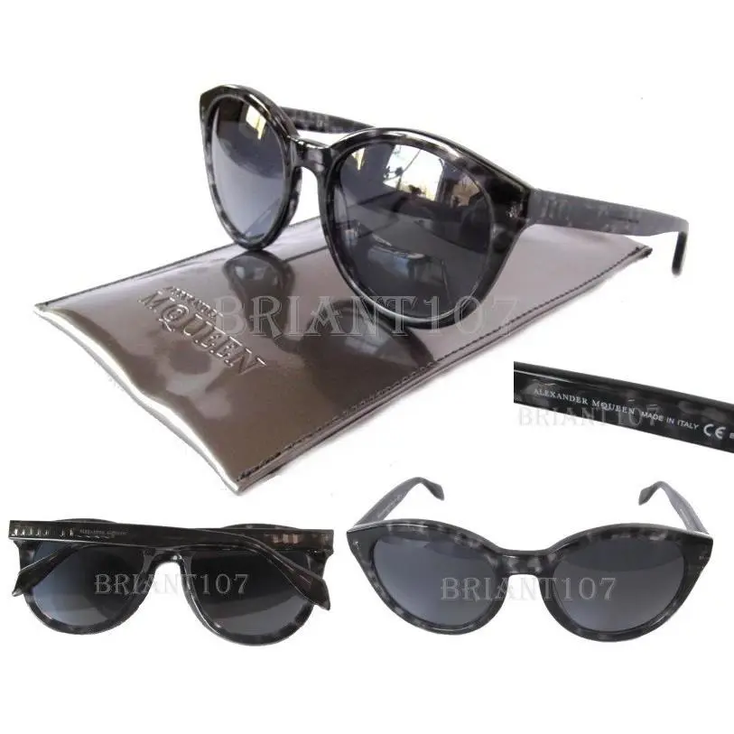 Alexander Mcqueen Amq 4254/S 8JAHD Black-marble/gray Womens Sunglasses