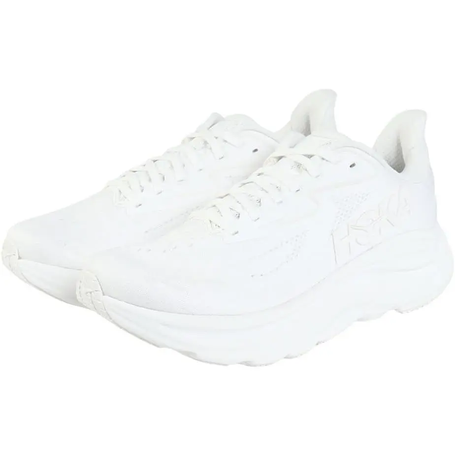 Hoka Men`s Clifton 10 White/white Running Shoe - White