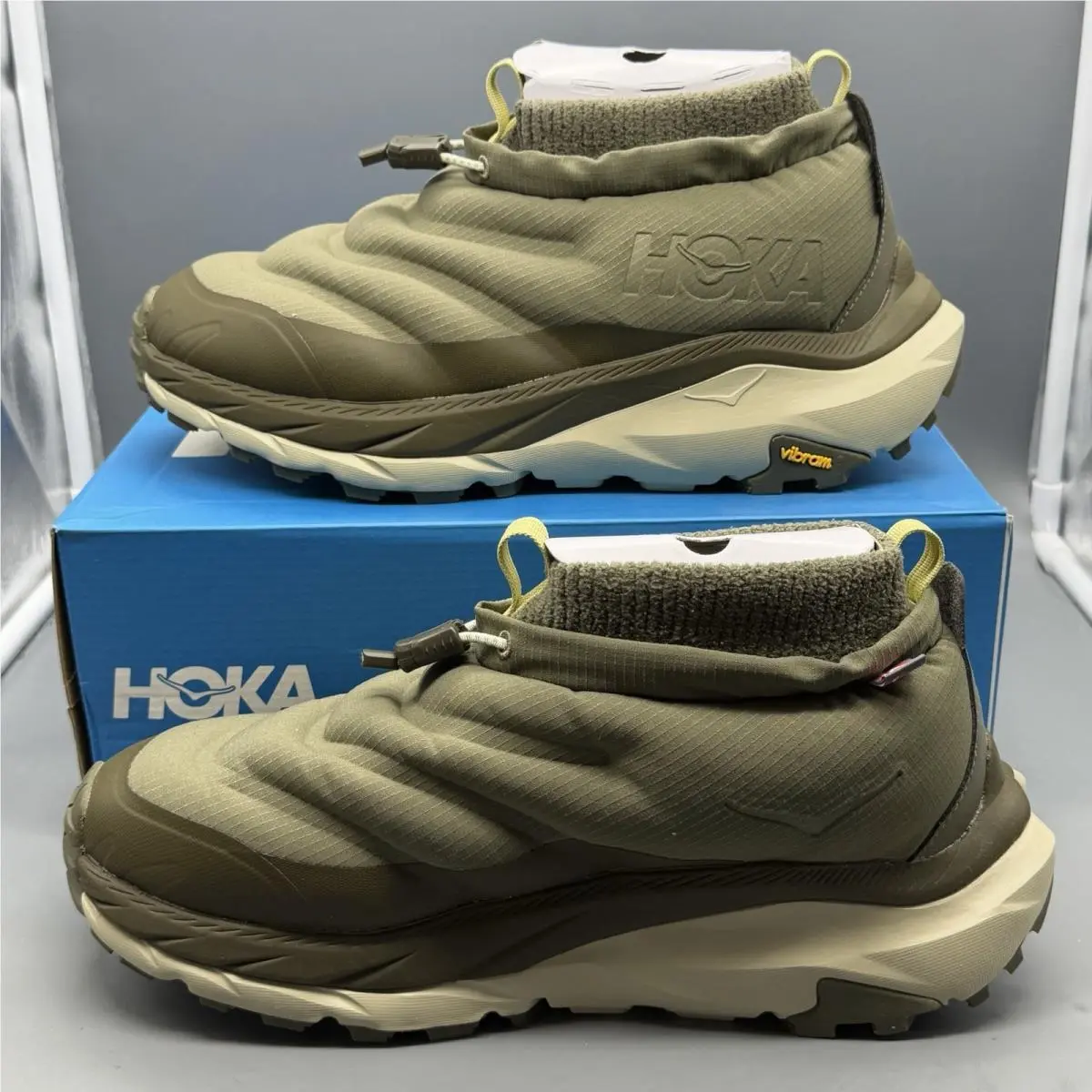 Hoka One Kaha 2 Frost Moc Gore-tex Mens 8 D Spruce Green Olive Winter Shoes