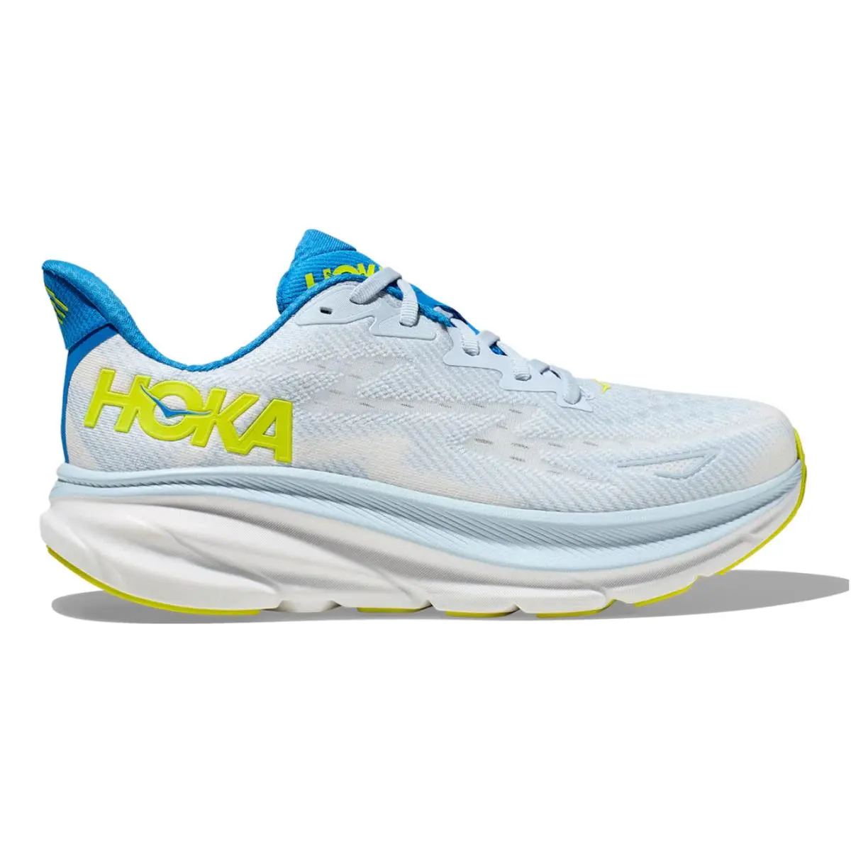 Hoka Men`s Clifton 9 Everyday Shoes 13 US Ice Water / Evening Primrose
