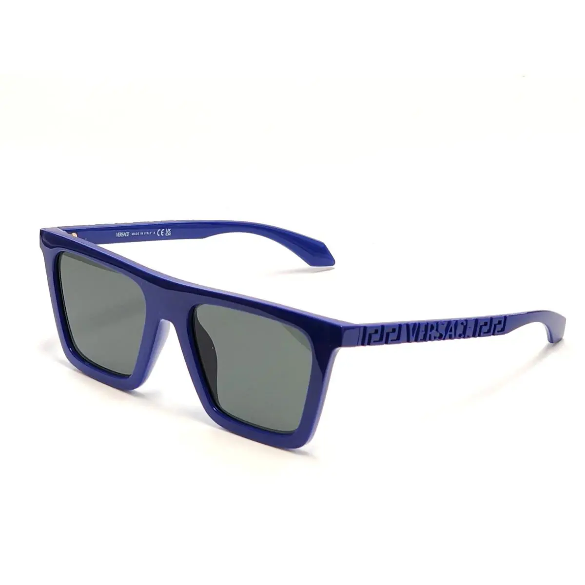 Versace Logo Engraved Blue Sunglasses 4468U Made in Italy