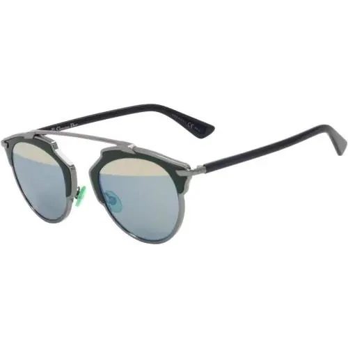 soreal I1A82 Sunglasses 48mm Ruthenium-green / Green Mirror Lens by Dior