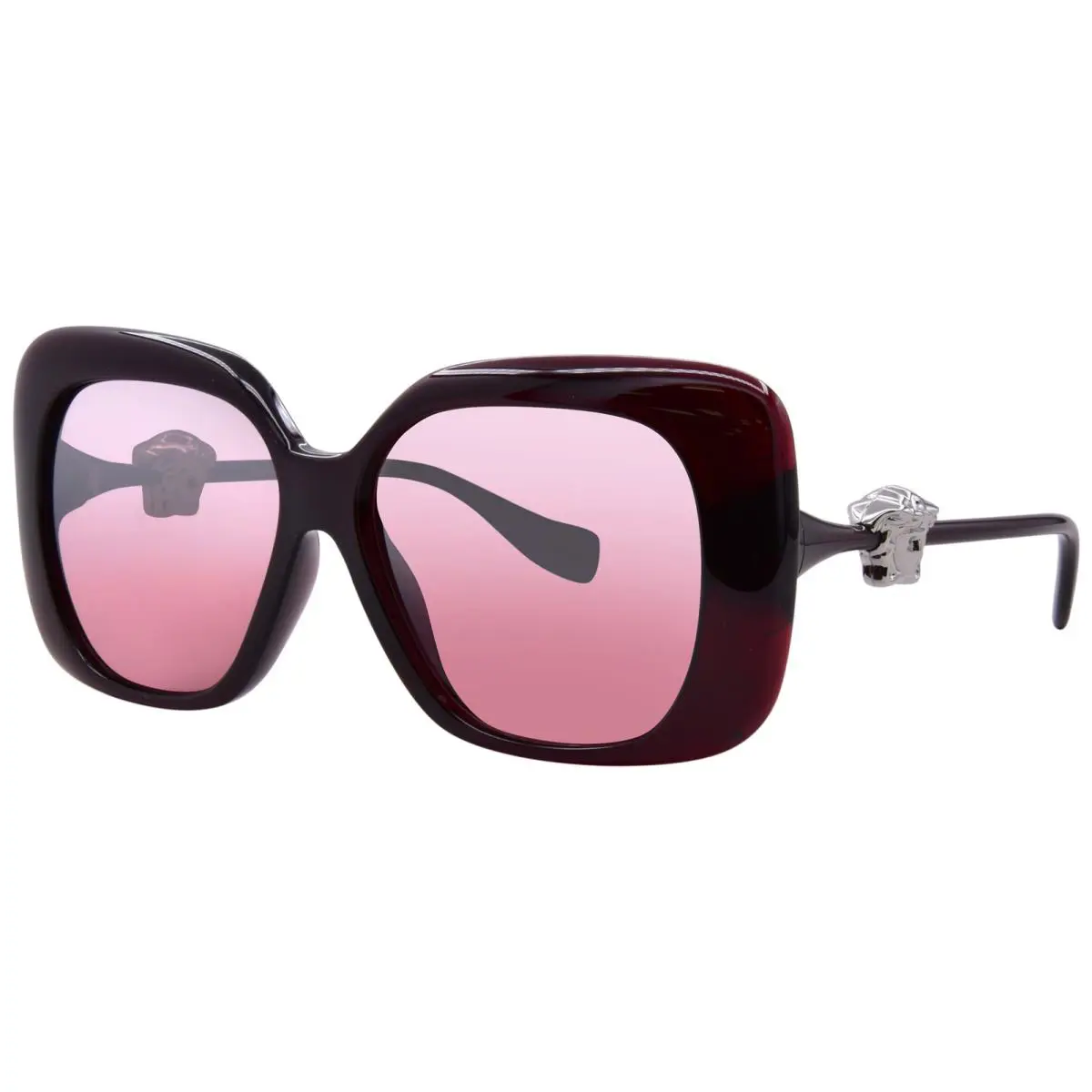 Versace VE4499U 55397E Sunglasses Women`s Red/pink Mirror/silver Gradient 57mm