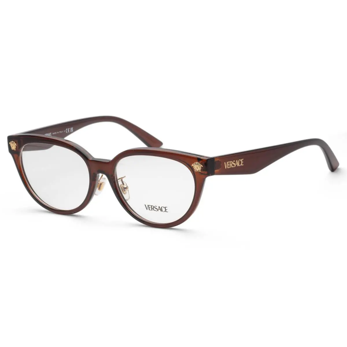 Versace Women`s 54mm Brown Transparent Opticals VE3370D-5508-54