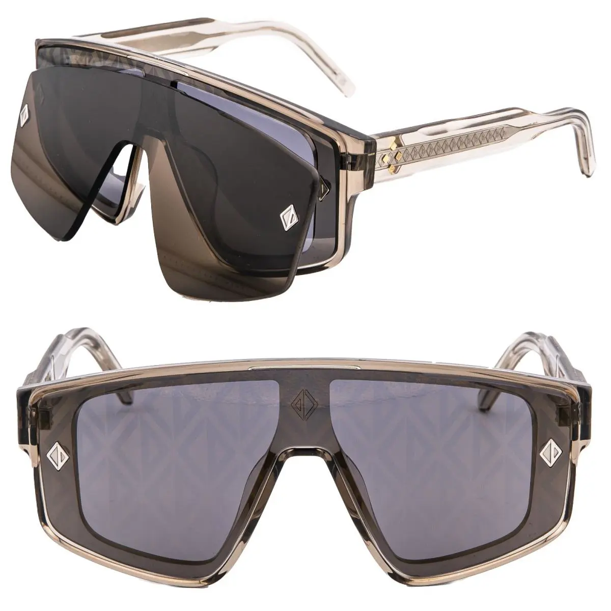 Christian  CD Diamondo S10I Brown Crystal Clip ON Style Sunglasses DM40158I by Dior