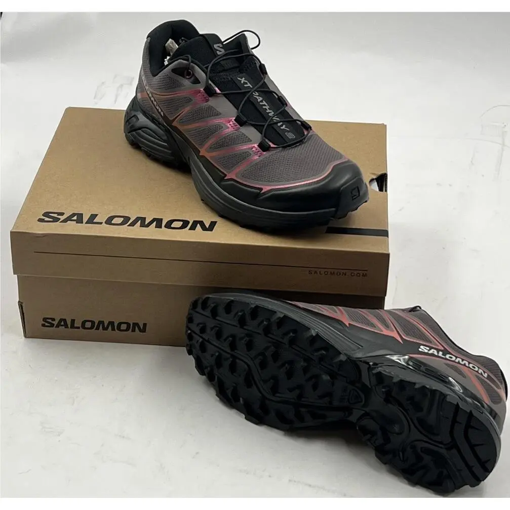 Salomon Xt-pathway 2 Iridescent 477954 Black/hollyhock/plum Shoes SZ W7 M6 EU39