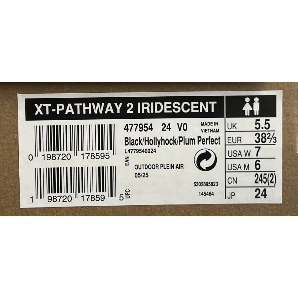 Salomon shoes - XT-Pathway 2 IRIDESCENT - IRIDESCENT - 477954 - BLACK/HOLLYHOCK/PLUM PERFECT (UPC: 198720178595) 1