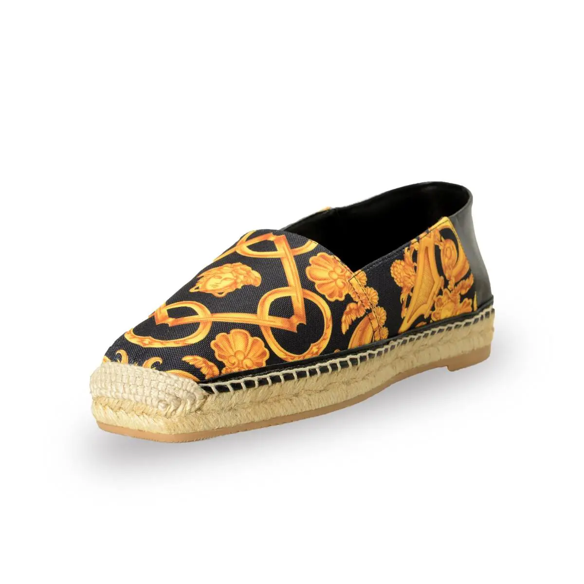 Versace Men`s St. Barocco Print Espadrilles Moccasins Loafers Shoes US 12 IT 45