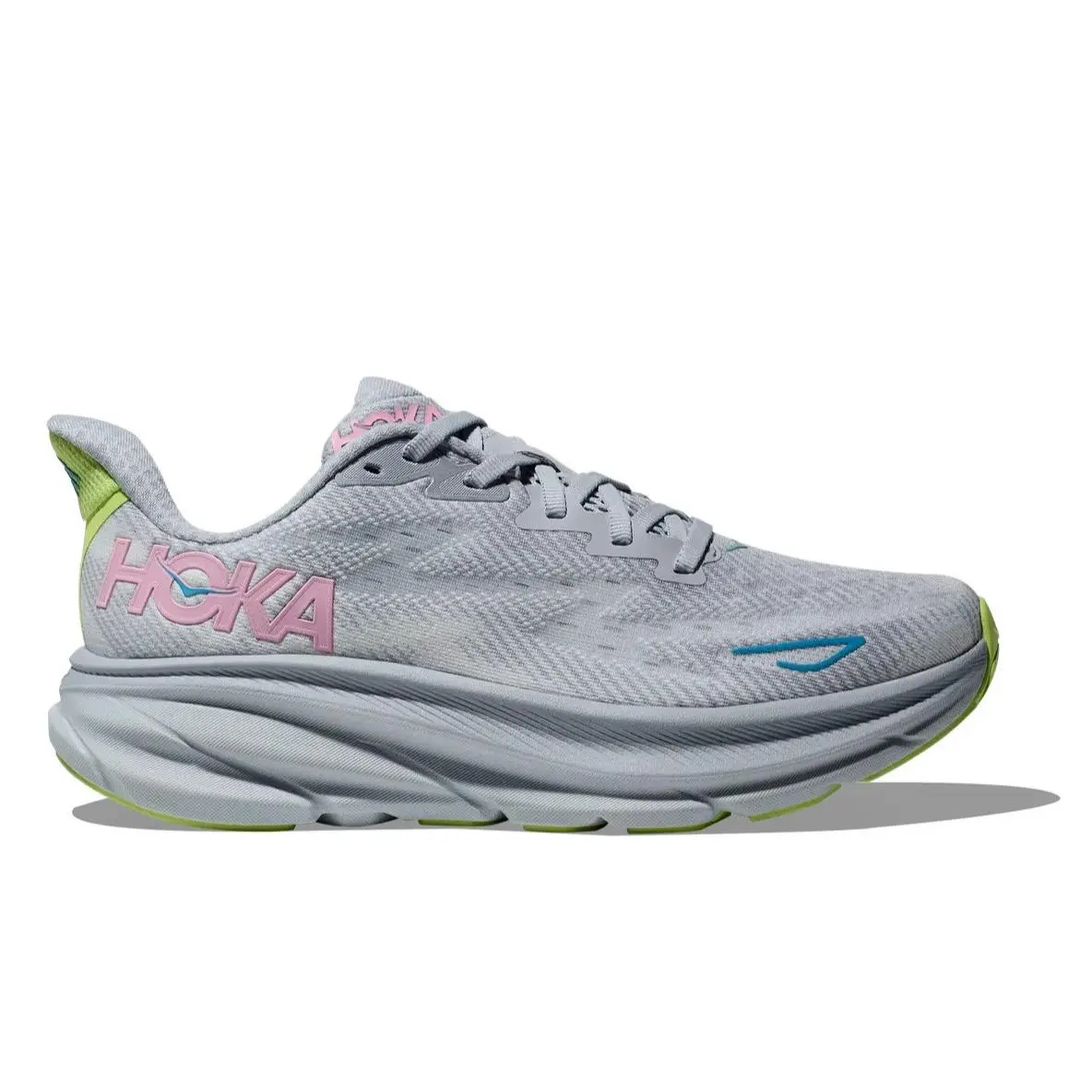 Hoka Women``s Clifton 9 Everyday Running 5 US Gull/sea Ice Rare Color
