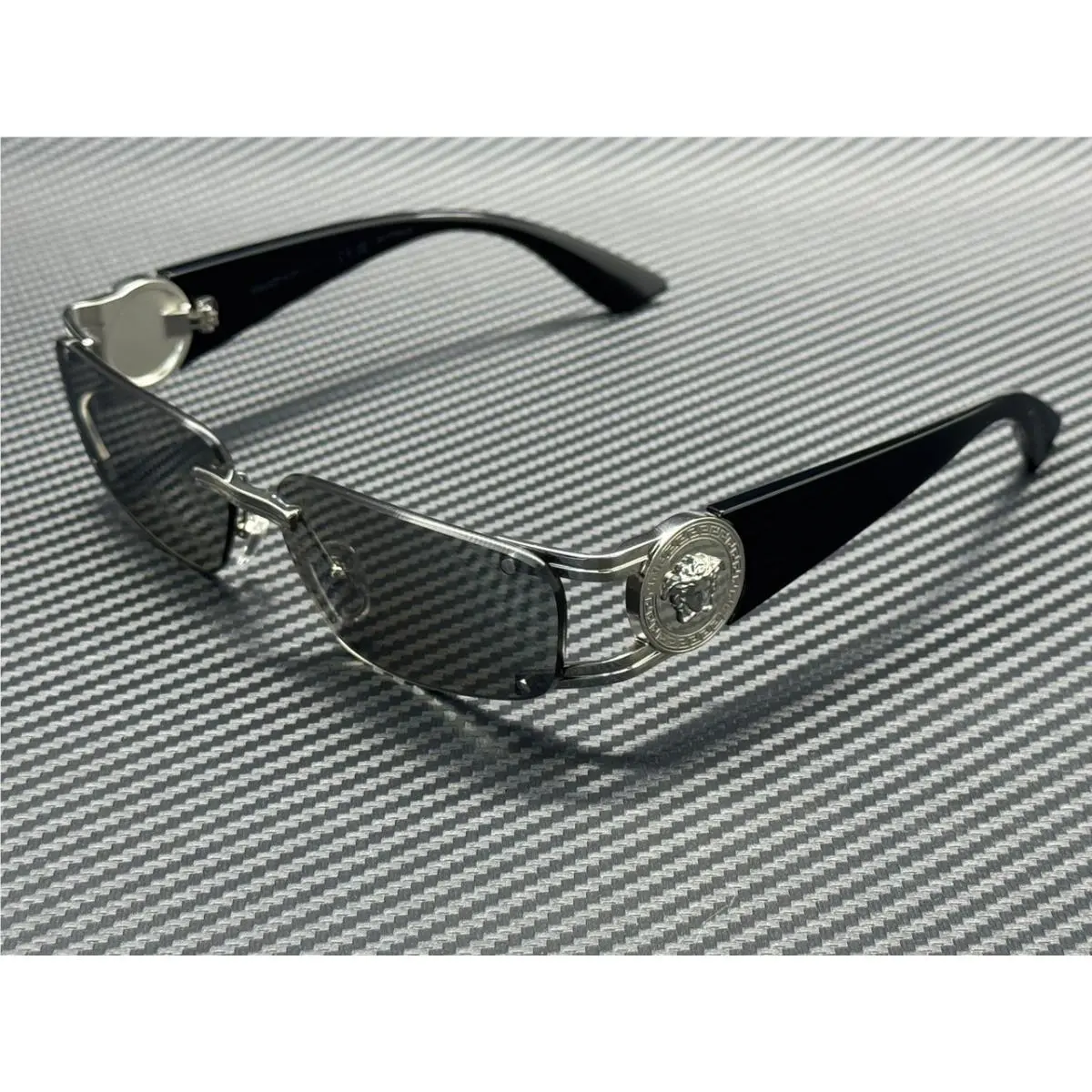 Versace VE2291 10016G Silver Grey Mirror Men`s 59 mm Sunglasses