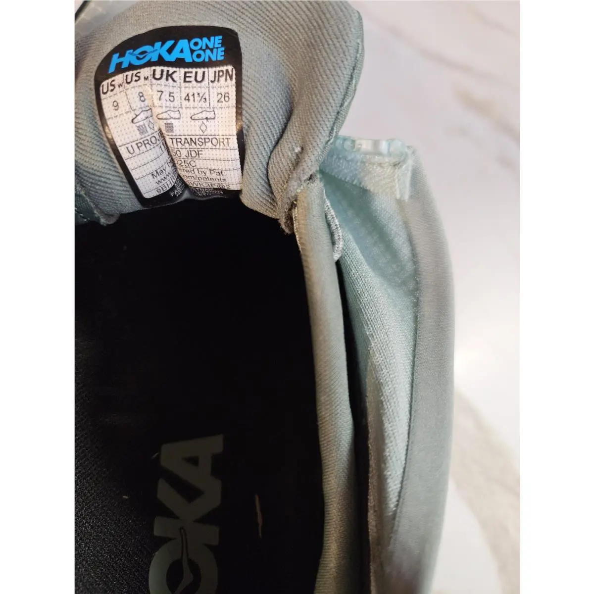 Hoka shoes - Hoka One One Transport - One One Transport - Jadeite/Desert Fog (UPC: 0198605178375) 11