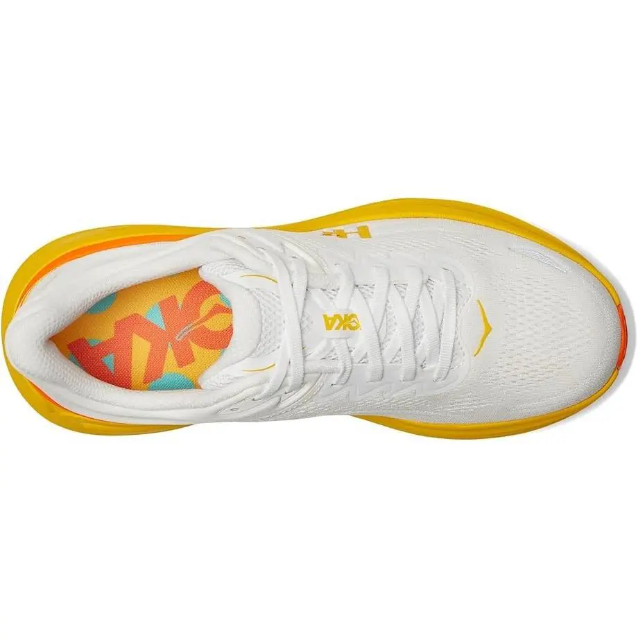 Hoka shoes - White / Sunflower 3