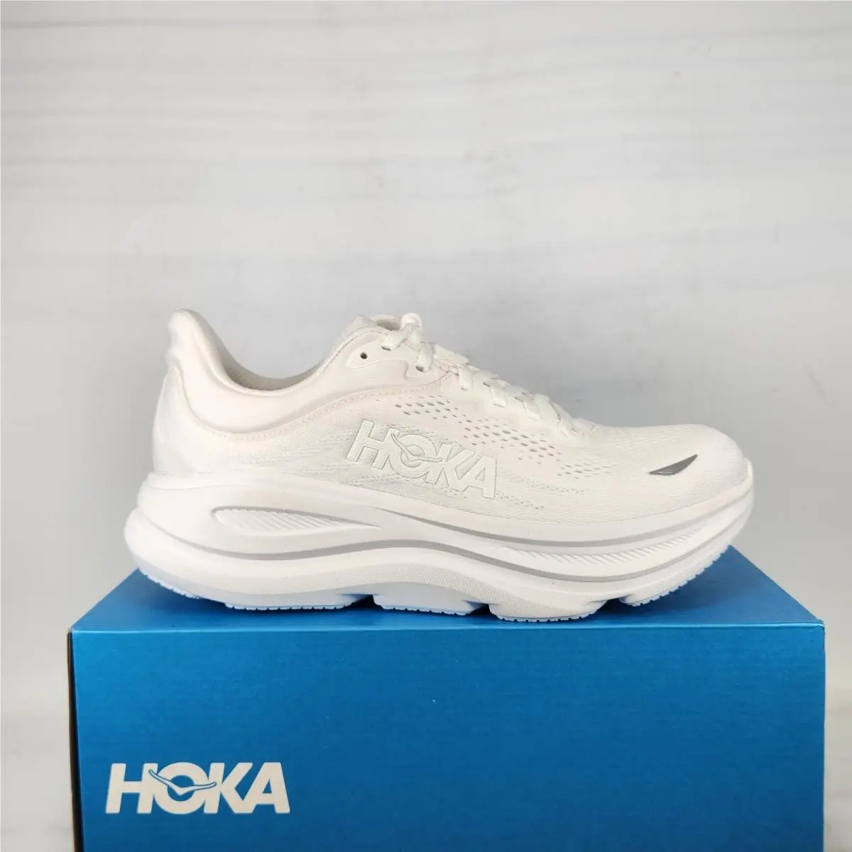 Size 8 Wide - Hoka Bondi 9 Wide - White / White - Womens