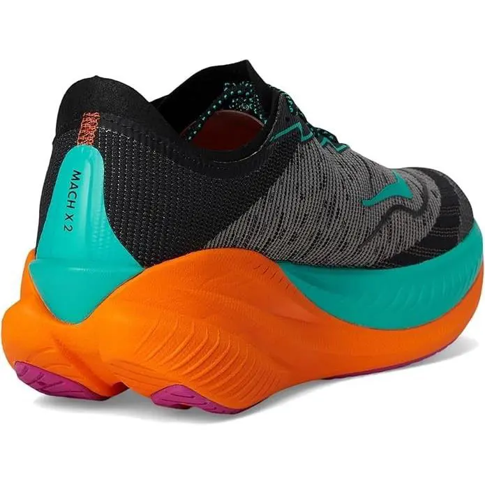 Hoka shoes - Hoka One One Mach 2 - black / electric aqua 2