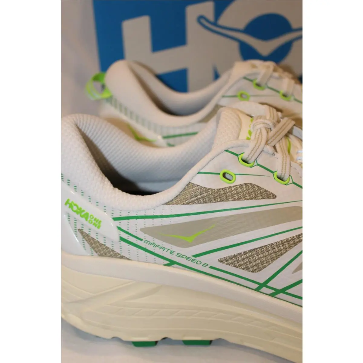 Hoka shoes - WHITE GREEN 1