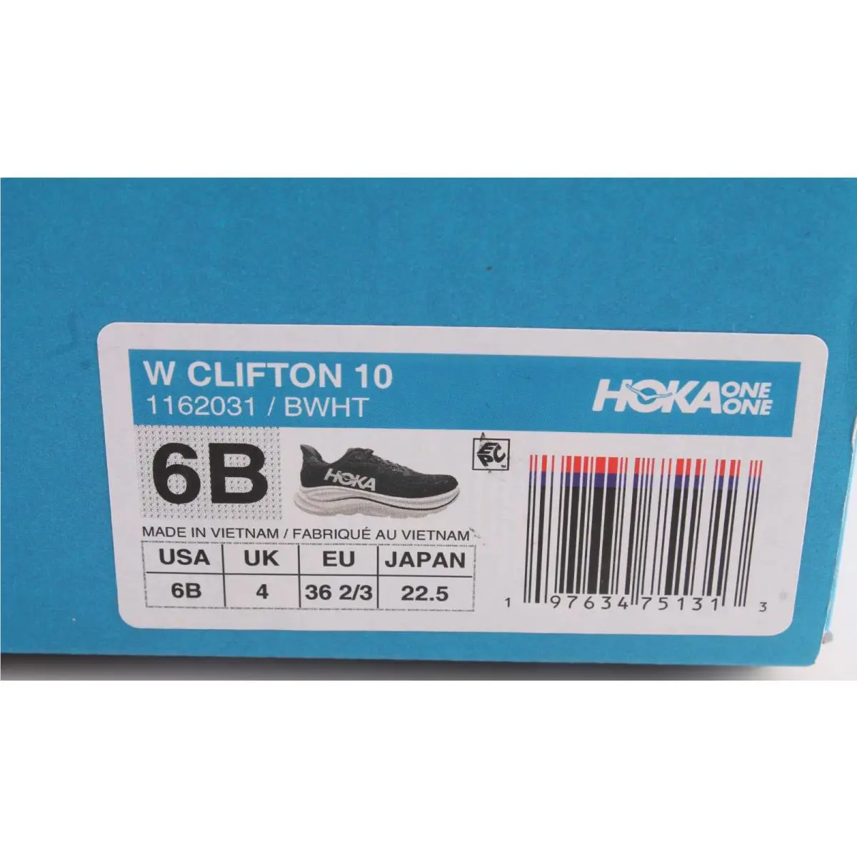 Hoka shoes - Hoka One CLIFTON 10 - One CLIFTON - Black (UPC: 197634751313) 0